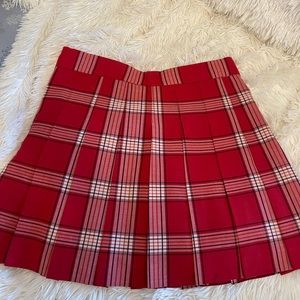 aritzia plaid skirt